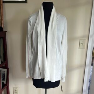 Karen Scott White Cardigan Sweater